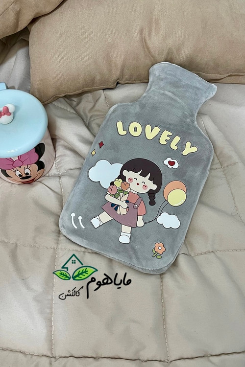 کیسه آب گرم فانتزی مخمل طرح دختر بانمک