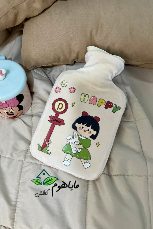کیسه آب گرم فانتزی مخمل طرح دختر بانمک