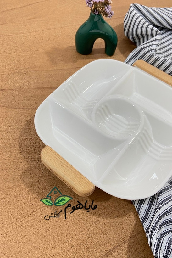 اردوخوری دسته چوبی سرامیک وینسم بزرگ