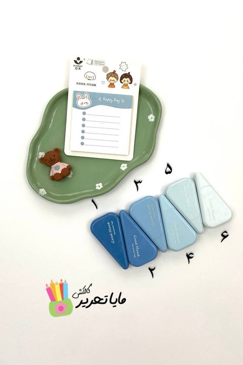 لاک غلط گیر نواری پاستلی طیف آبی