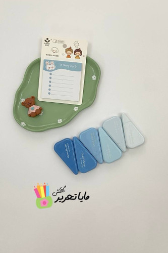 لاک غلط گیر نواری پاستلی طیف آبی