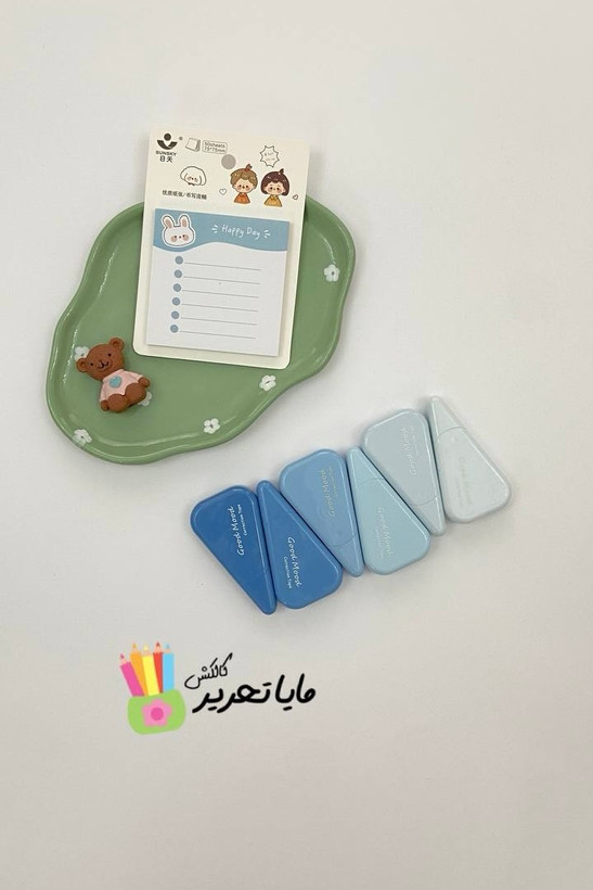 لاک غلط گیر نواری پاستلی طیف آبی