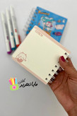 دفتر یادداشت نقطه ای جلد سخت حاشیه دار مدل دختر