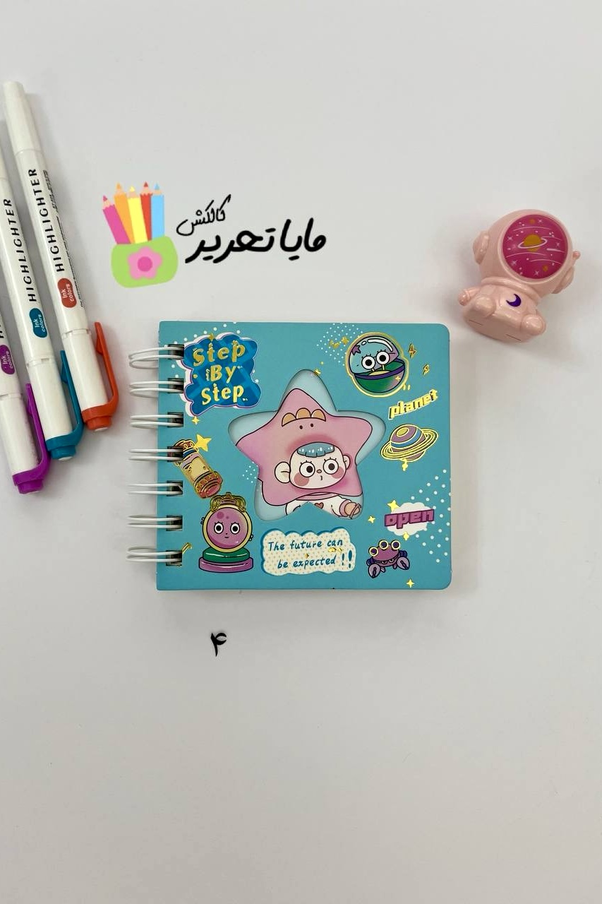 دفتر یادداشت نقطه ای جلد سخت حاشیه دار مدل فانتزی