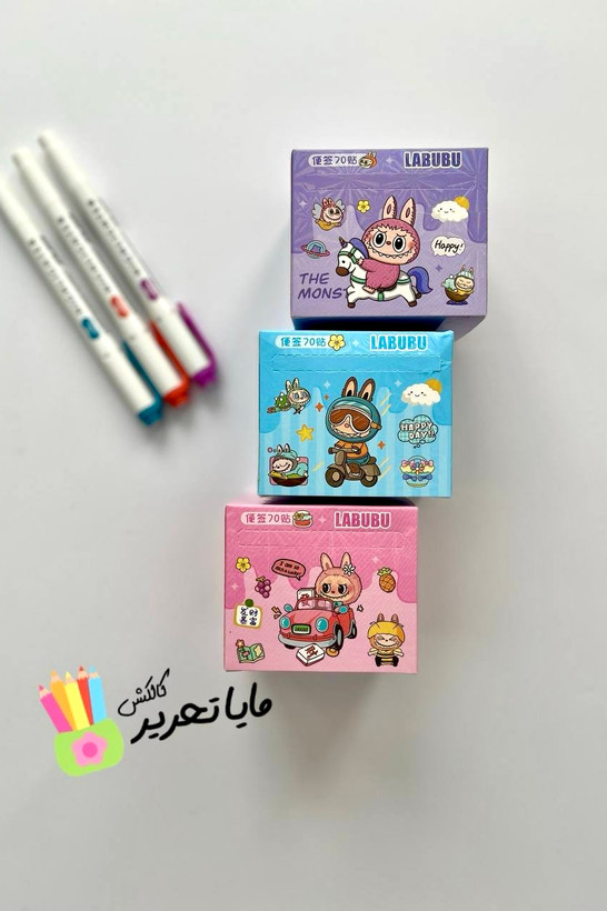 برچسب نام و نام خانوادگی رولی جعبهدار مدل لبوبو