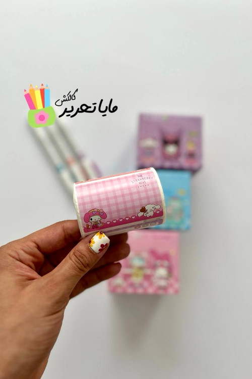 برچسب نام و نام خانوادگی رولی جعبهدار مدل کرومی و ملودی