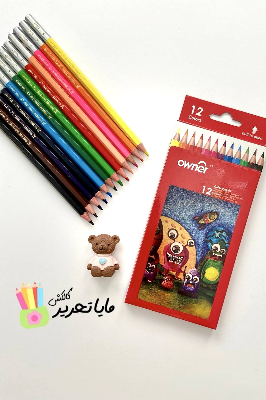 مداد رنگی 12 رنگ Owner