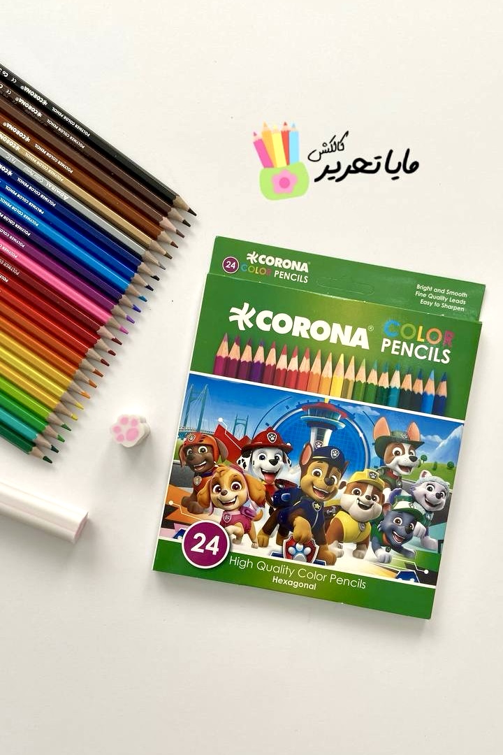 مداد رنگی 24 رنگ برند Corona