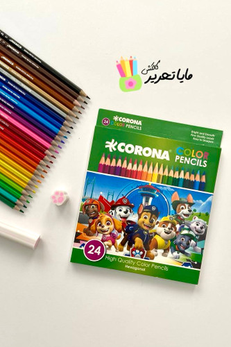 مداد رنگی 24 رنگ برند Corona