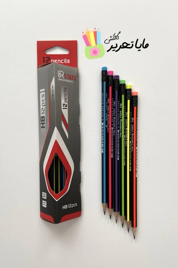 مداد مشکی HB سه گوش برند روبیکس Rubix