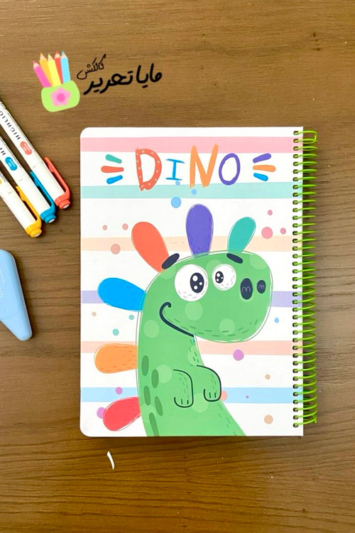 دفتر خط دار 100 برگ جلد سخت حاشیه دار سویل