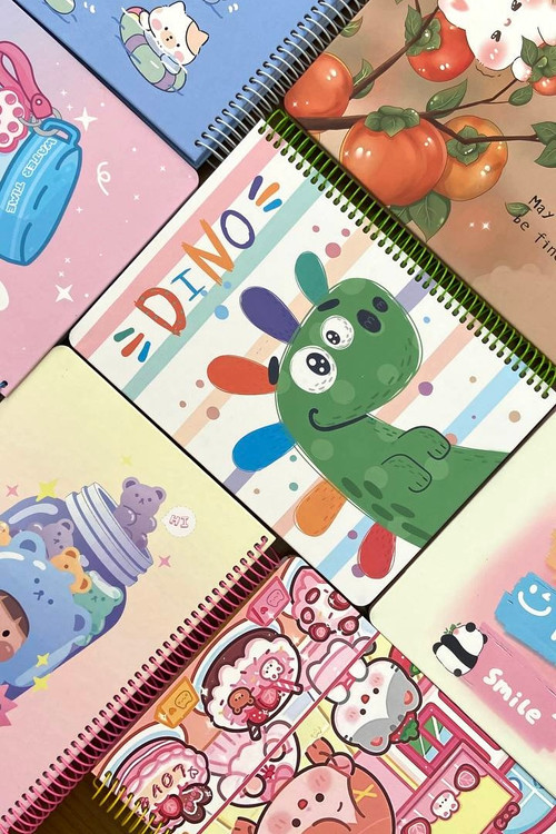 دفتر خط دار 100 برگ جلد سخت حاشیه دار سویل