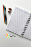 دفتر خط دار جلد سخت 100 برگ برند زمرد