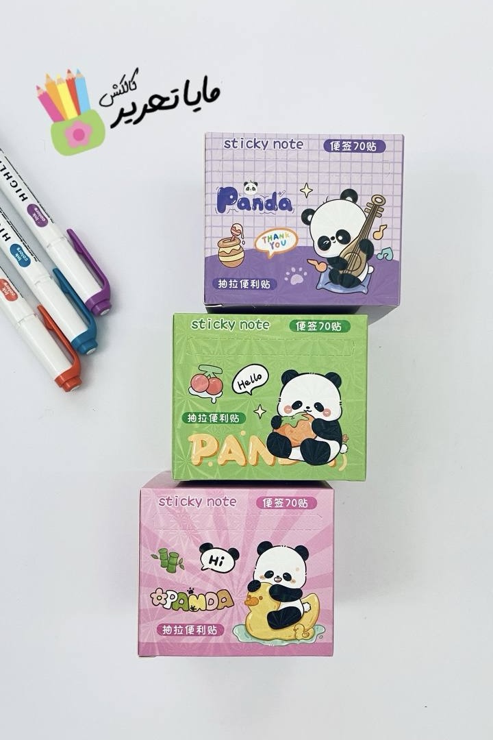 برچسب نام و نام خانوادگی رولی جعبهدار مدل پاندا