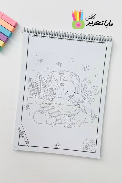 کتاب رنگآمیزی ۴۰ برگ برند امیر مدل لبوبو