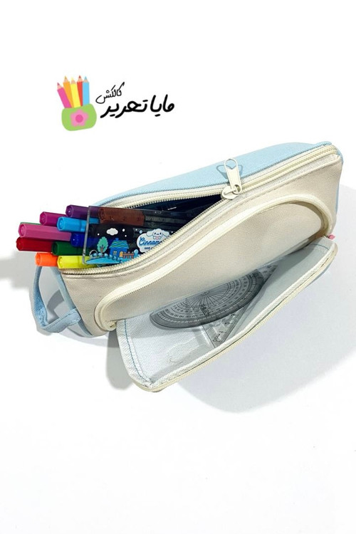 جامدادی دو زیپ پاستلی پینترستی