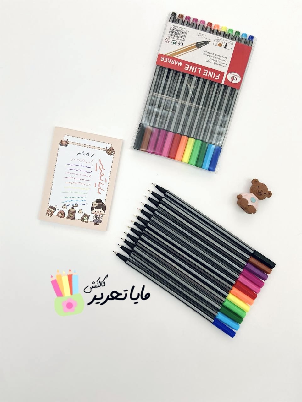 روان نویس نوک نمدی 12 رنگ fineliner