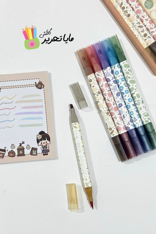 هایلایتر دو سر معطر بسته 6 عددی