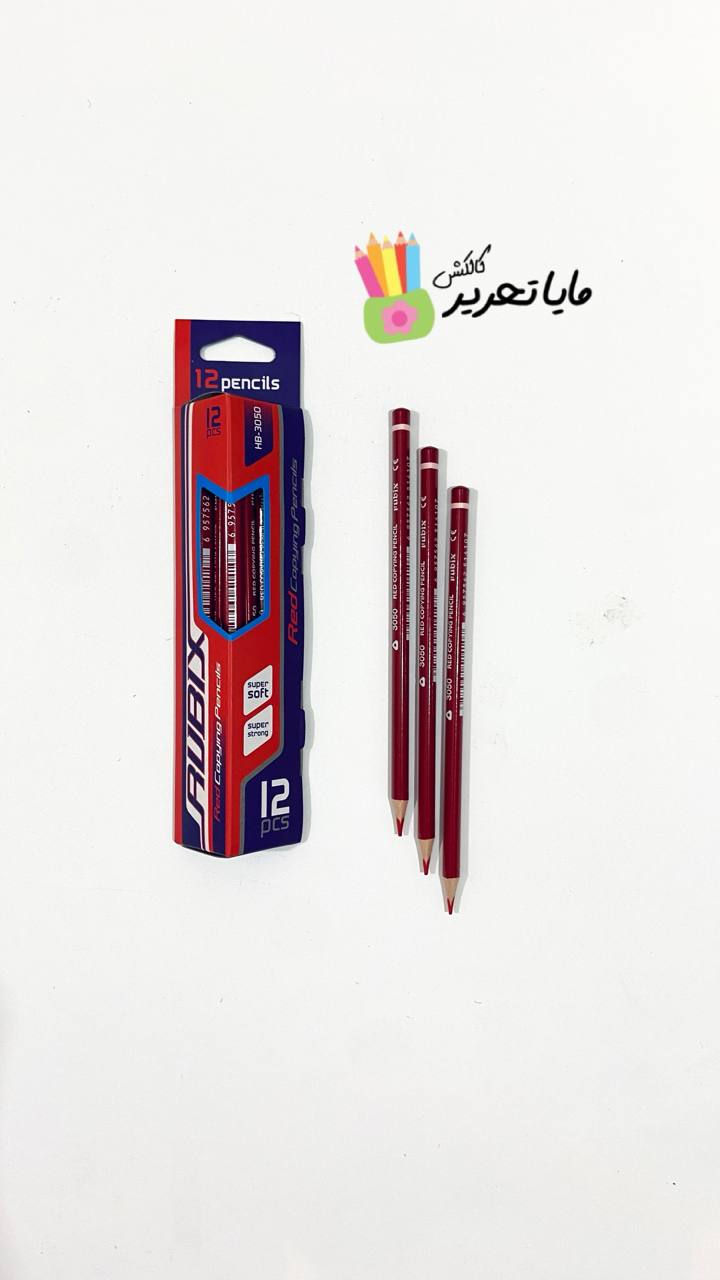 مداد قرمز سه گوش برند روبیکس Rubix