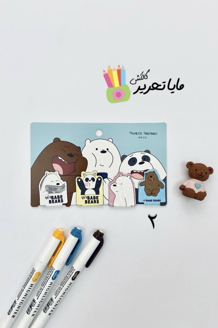 ست ۴ عددی بوک مارک مگنتی طرح سه کله پوک