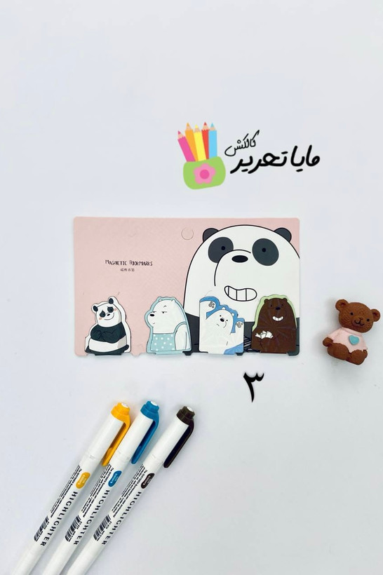 ست ۴ عددی بوک مارک مگنتی طرح سه کله پوک