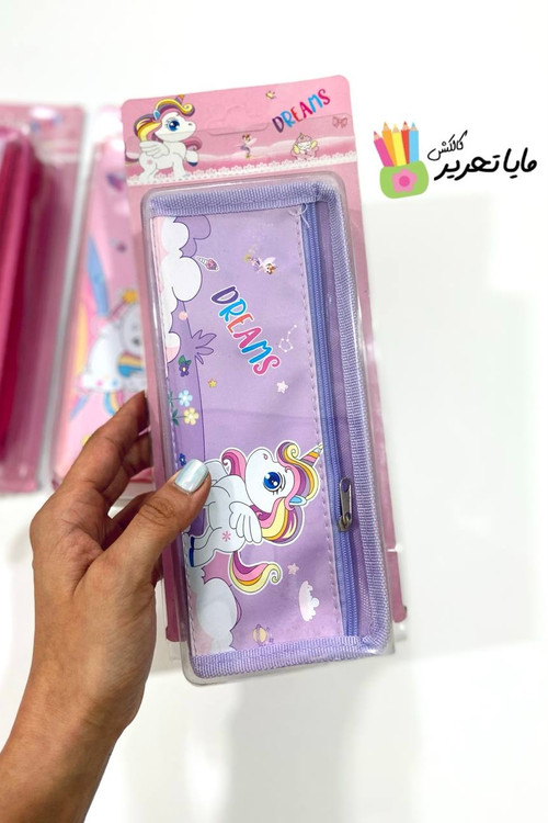 جا مدادی فانتزی طرح یونیکورن دو زیپ