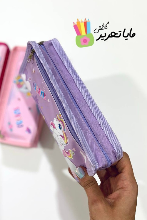 جا مدادی فانتزی طرح یونیکورن دو زیپ