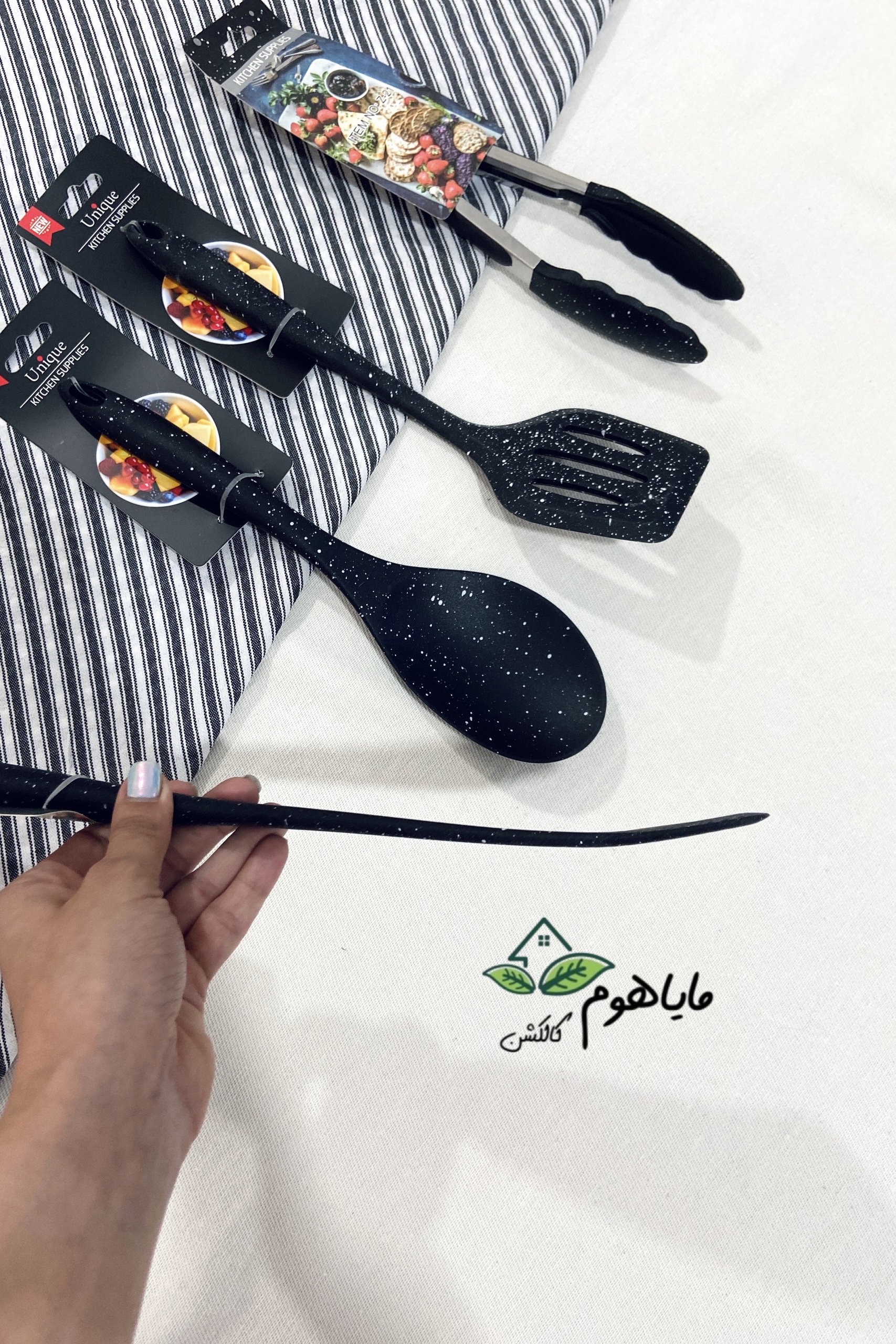 کفگیر و ملاقه سیلیکونی یونیک