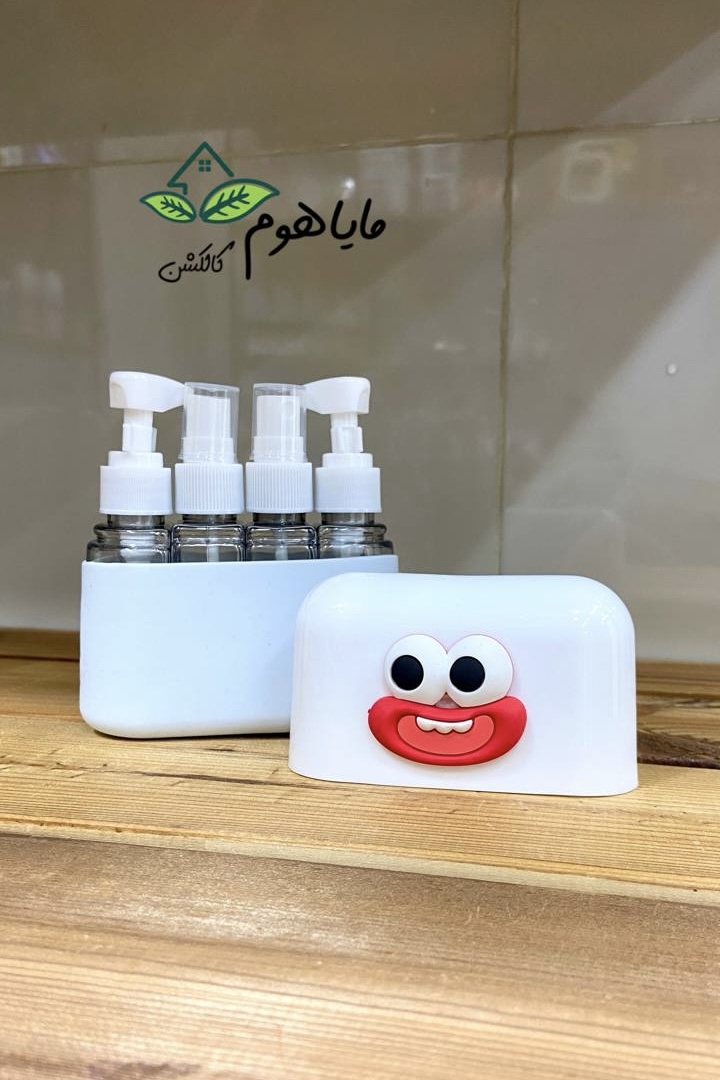 پک بهداشتی مسافرتی چهار تایی همراه با قیف و برچسب