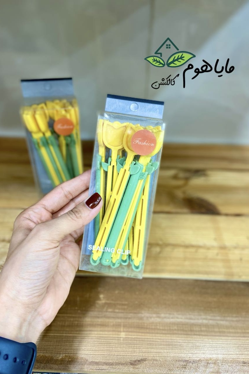 گیره بسته بندی مواد غذایی  بسته 8 عددی