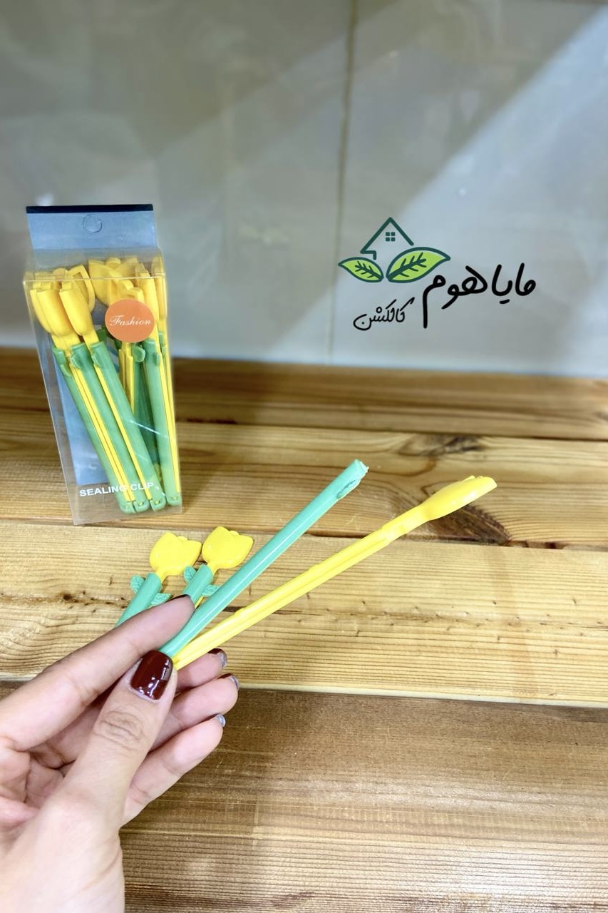 گیره بسته بندی مواد غذایی  بسته 8 عددی