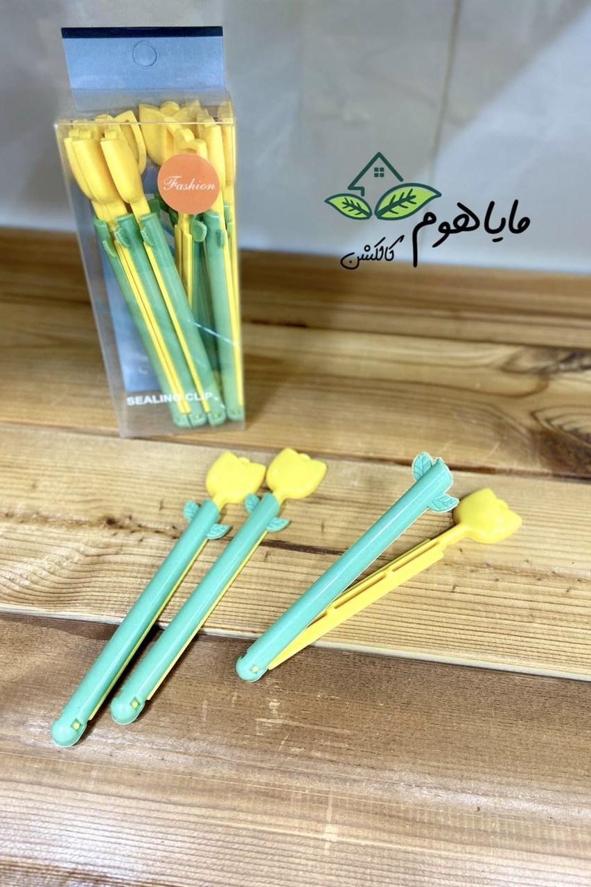 گیره بسته بندی مواد غذایی  بسته 8 عددی