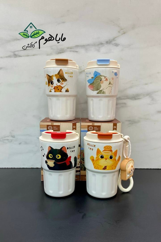 تراول ماگ طرح گربه برند دیلر DILLER