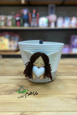 سطل زباله قيطان دوزي شده مدل فرشته