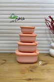 ظرف نگهدارنده آنکسیا مدل هایلین مربع مجموعه 4 عددی
