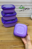 ظرف نگهدارنده آنکسیا مدل هایلین مربع مجموعه 4 عددی
