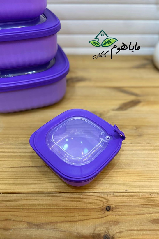 ظرف نگهدارنده آنکسیا مدل هایلین مربع مجموعه 4 عددی